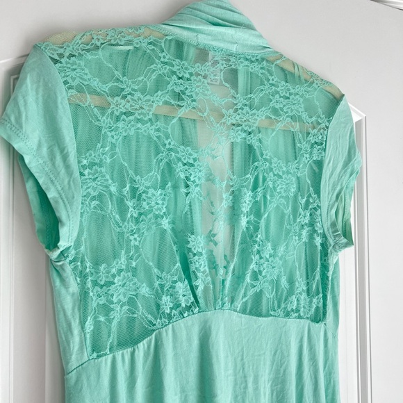 Ambiance Apparel Mint Green Cardigan - Picture 5 of 5